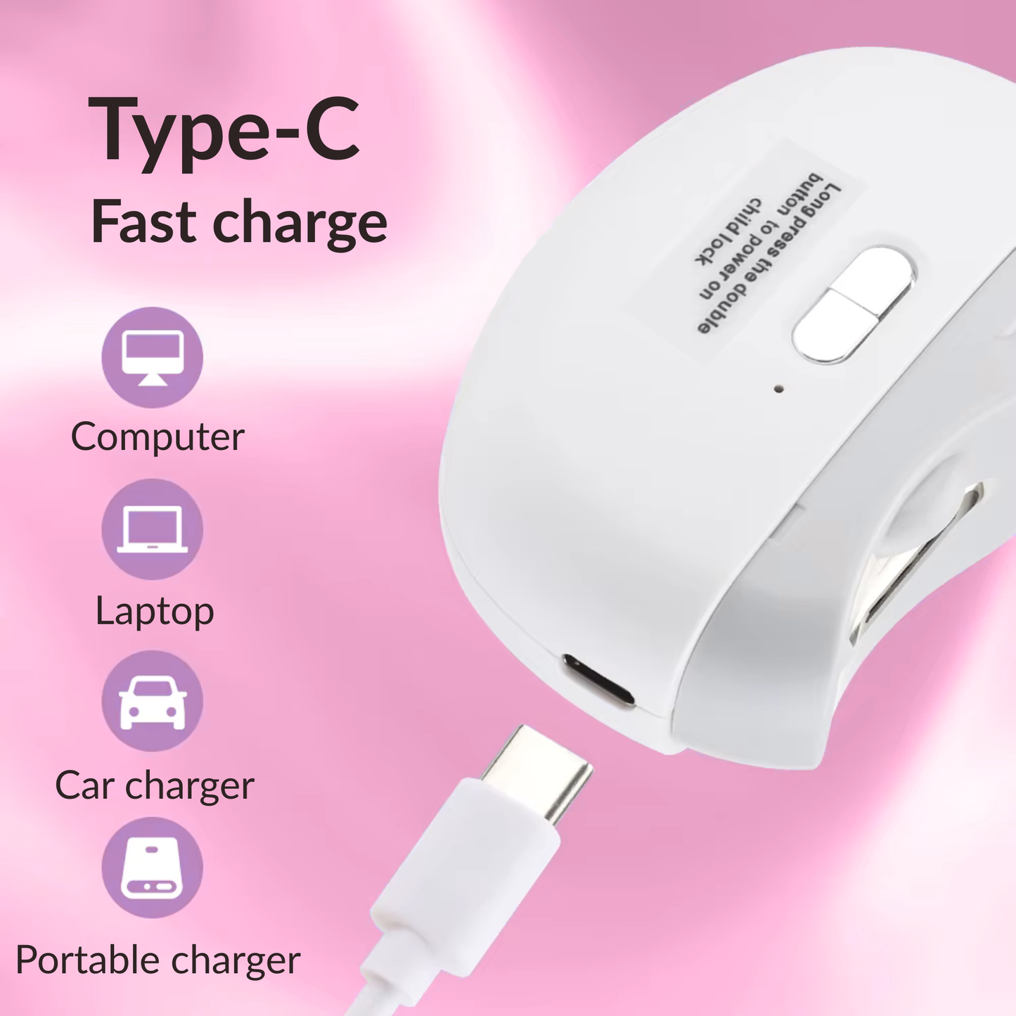 Electric Nail Clipper 3-in-1
